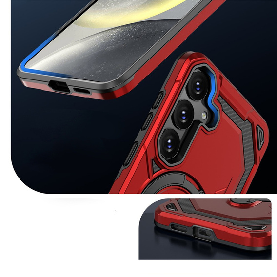 Magnetické pouzdro s podstavcem pro Samsung Galaxy A57 5G, červené