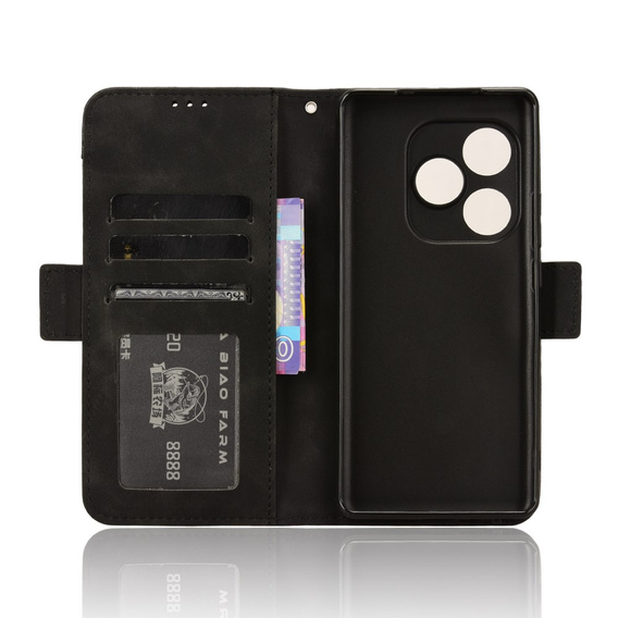 Klopové pouzdro pro Realme GT 6 / 6T, Card Slot, černé