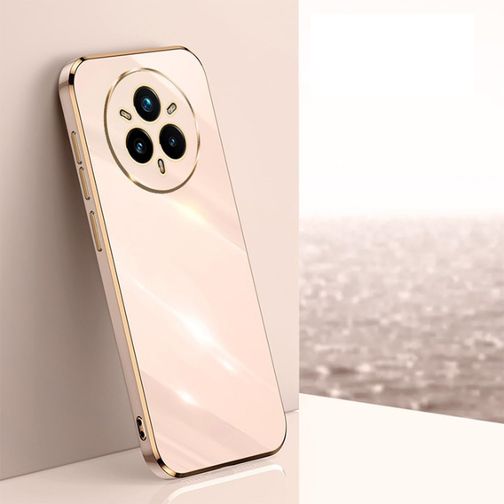Pouzdro pro Realme 14 Pro 5G, Glamour CamShield, růžové rose gold