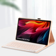 Pouzdro s klávesnicí Bluetooth pro Lenovo Tab K11 Plus - růžové