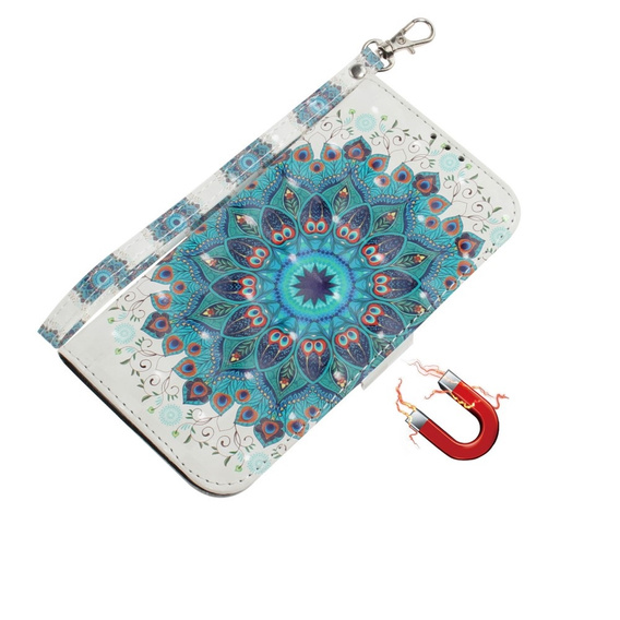 Klopové pouzdro pro Xiaomi Redmi Note 13 Pro 5G, Wallet, Mandala Flower