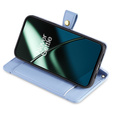 Klopové pouzdro pro OnePlus 12 5G, Wallet Zipper Pocket, modré