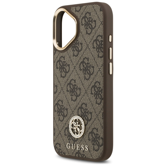 Pouzdro GUESS 4G Strass Logo pro MagSafe s páskem pro iPhone 17