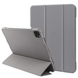 Pouzdro pro iPad Pro 11 2021/2022, Smartcase s prostorem pro stylus, šedé