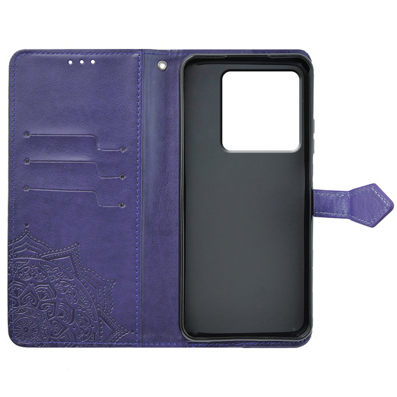 Klopové pouzdro pro Xiaomi Poco X6 5G, Mandala, fialové