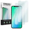 2x tvrzené sklo pro iPhone X/XS, ERBORD 9H Hard Glass na displeji