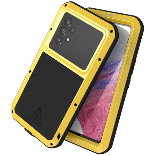 Pouzdro Love Mei pro Samsung Galaxy A53 5G, armored with glass, žluté