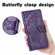 Klopové pouzdro pro Motorola Moto G32, Butterfly, fialové