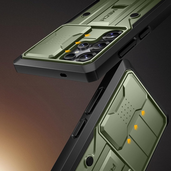 Odolné pouzdro pro Samsung Galaxy S25 Ultra – Tongate MECH Series Clip, černé