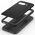 Pouzdro Spigen pro Google Pixel 9A, Thin Fit Mag, černé + 9H tvrzené sklo
