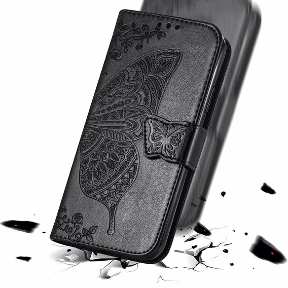 Klopové pouzdro pro Infinix Hot 40i, Butterfly, černé