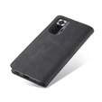 Pouzdro CASEME pro Xiaomi Redmi Note 10 Pro, Leather Wallet Case, černé