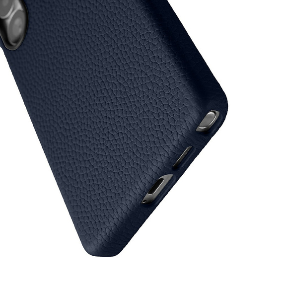 Pouzdro MELKCO pro Samsung Galaxy S25 Ultra, kožené, námořnicky modré