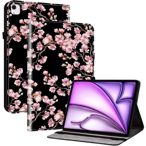 Pouzdro pro Apple iPad Air 11" 6 gen. 2024 (A2902, Smartcase, plum blossom