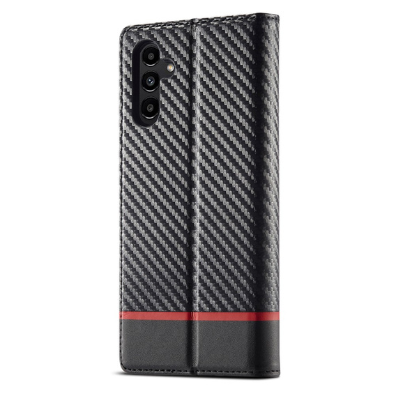 Flipové pouzdro pro Samsung Galaxy S25, Carbon LC.IMEEKE, černé