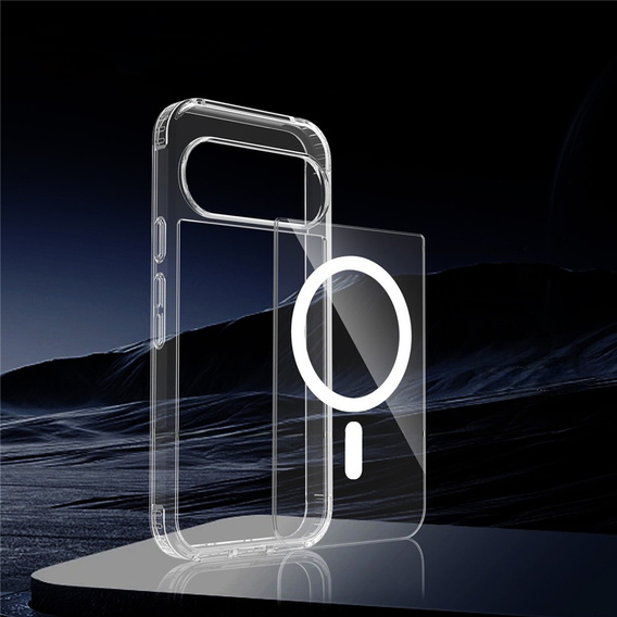 Pouzdro pro Google Pixel 9 Pro XL, Fusion Hybrid, pro MagSafe, průhledné