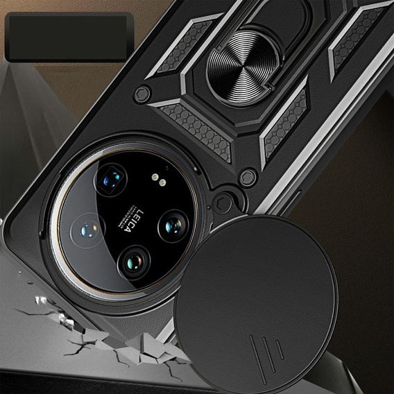 Pouzdro pro Xiaomi 14 Ultra, CamShield Slide, černé