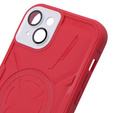 Pouzdro pro iPhone 15, ERBORD Armor Mag, červené