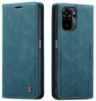 Pouzdro CASEME pro Xiaomi Redmi Note 10 / 10S, Leather Wallet Case, zelené