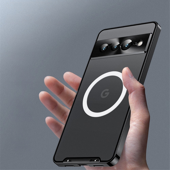Ochranné pouzdro na fotoaparát pro Google Pixel 8 Pro, CamShield MagSafe, transparentní / černé