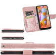 Klopové pouzdro pro Oppo A40 / Oppo A40m, Butterfly, růžové rose gold