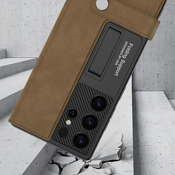 Flipové pouzdro pro Samsung Galaxy S25 Ultra, GKK Card Slot Wallet, černé