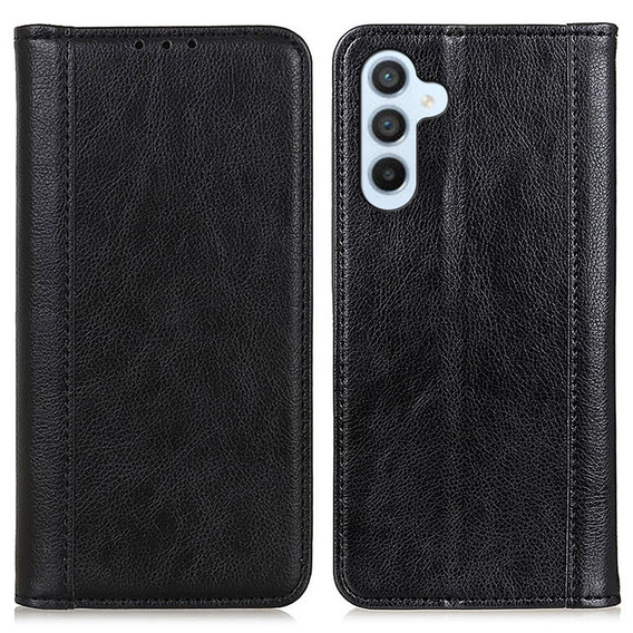 Pouzdro pro Samsung Galaxy A55 5G, Wallet Litchi Leather, černé