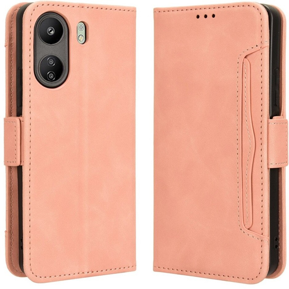 Klopové pouzdro pro Xiaomi Redmi 13C / Poco C65, Card Slot, růžové