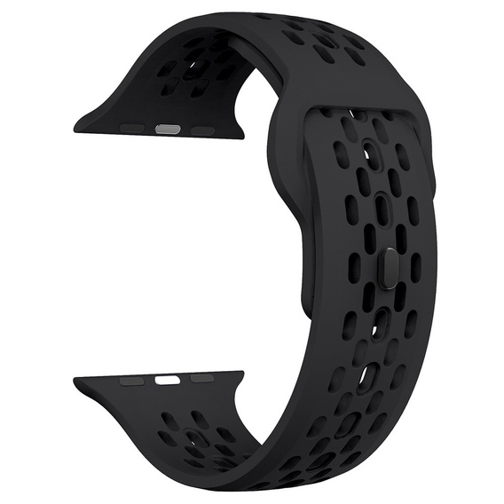 Silikonový řemínek pro Apple Watch 1/2/3/4/5/6/7/8/SE/ULTRA 42/44/45/49MM, černý