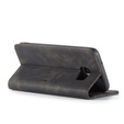 Pouzdro CASEME pro Samsung Galaxy S7 Edge, Leather Wallet Case, černé