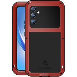 Pouzdro Love Mei pro Samsung Galaxy A34 5G, armored with glass, červené
