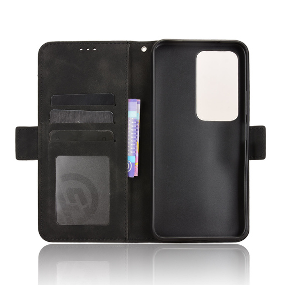 Klopové pouzdro pro Xiaomi Redmi 15 5G / 4G, slot na karty, peněženka, černé