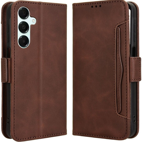 Klopové pouzdro pro Samsung Galaxy A16, Card Slot, hnědé