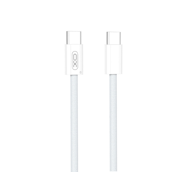 Kabel XO USB Type-C na Type-C 60W, 150 cm, bílý