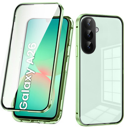 Pouzdro pro Samsung Galaxy A26, Magnetic Dual Glass, zelené