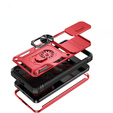 Pouzdro pro Samsung Galaxy S24+ Plus, CamShield Slide, červené / černé