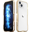 Pouzdro LUPHIE pro iPhone 14 Plus, Armor Bumper, zlaté