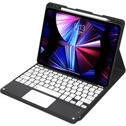 Pouzdro + klávesnice iPad Air 10.9 4 2020 / 5 2022, Touchpad, černé