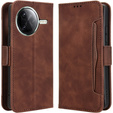 Klopové pouzdro pro Xiaomi Poco F7 Pro, Card Slot, hnědé