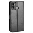 Klopové pouzdro pro Infinix Hot 12 Play 4G, Crazy Horse Wallet, černé