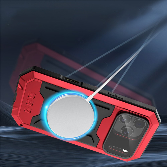 Pouzdro R-JUST s ochranným krytem displeje a stojánkem pro iPhone 17 Pro Max