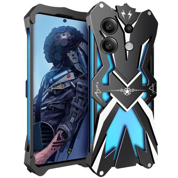Pancéřové pouzdro pro Xiaomi Redmi Note 13 Pro 5G, Aluminum Alloy, černé