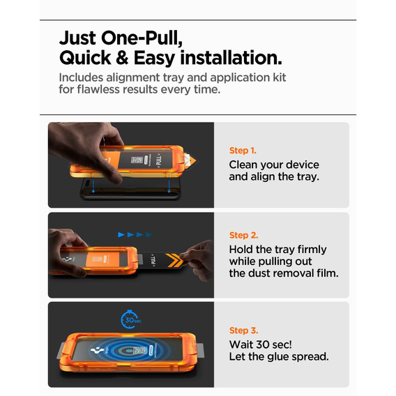 Tvrzené sklo Spigen Glas.tR AlignMaster Slim pro iPhone 17