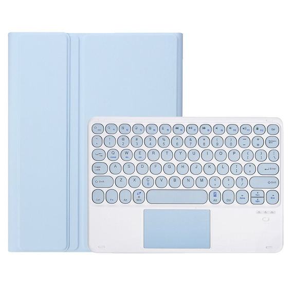 Pouzdro + klávesnice Samsung Galaxy Tab S6 Lite 2020 P610/P615 / S6 Lite 2022 10.4, Touchpad Pen Slot, modré