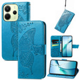 Klopové pouzdro pro Xiaomi Redmi Note 14 4G, Butterfly, modré