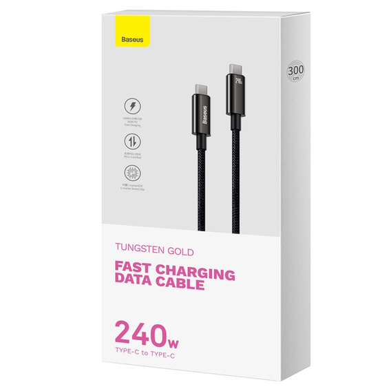 Baseus Kabel USB-C – USB-C 240 W s technologií Power Delivery pro zařízení s konektorem USB-C