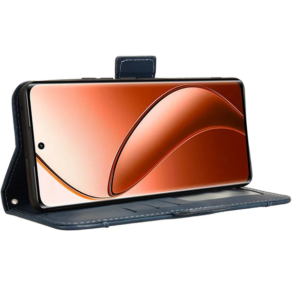 Klopové pouzdro pro Realme 12 Pro 5G / 12 Pro+ 5G, Card Slot, námořnicky modré