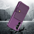 Pouzdro pro Samsung Galaxy S23 FE, Card Holder Kickstand, fialové