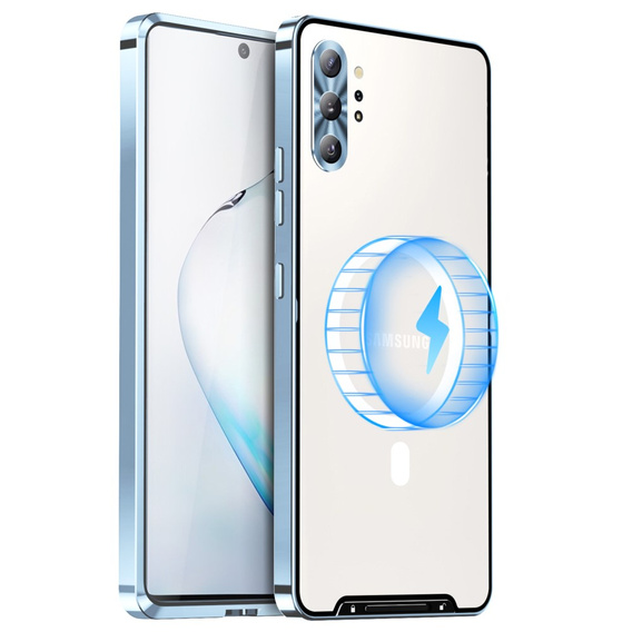 Ochranné pouzdro na fotoaparát pro Samsung Galaxy Note 10+ Plus, CamShield MagSafe, transparentní / modré