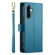 Klopové pouzdro pro Samsung Galaxy A56 5G, Wallet Zipper Pocket, modré
